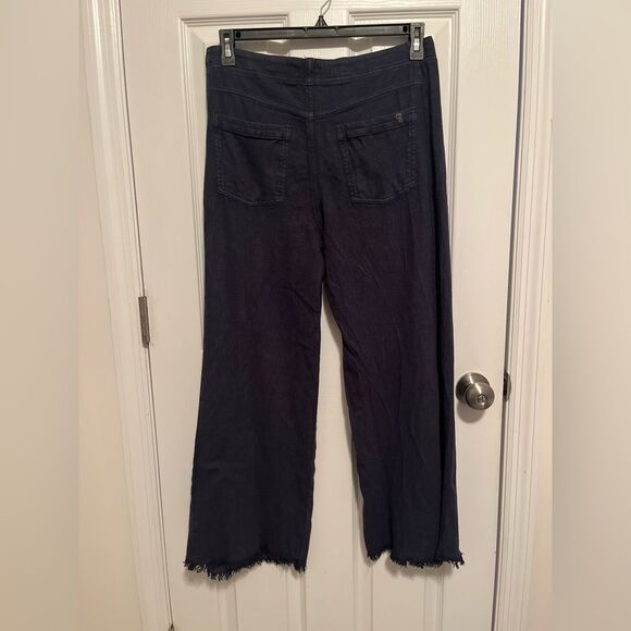Anthropologie Pilcro Midnight Blue Wide Leg Pants - Picture 5 of 7